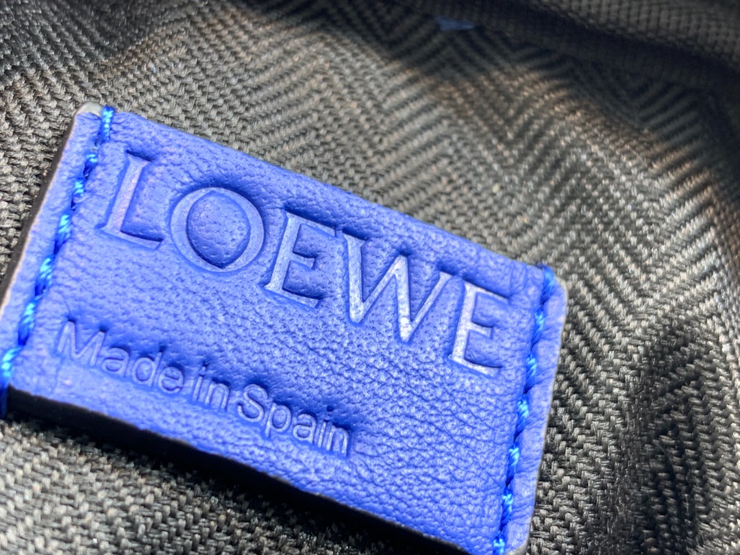 Loewe XS Military Messenger Bag in Soft Grained Calfskin Blue